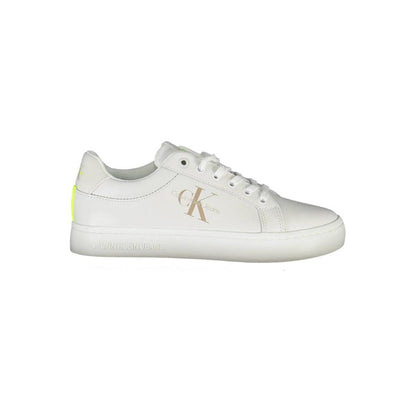 Calvin Klein Bianco Leather Women Sneaker by Calvin Klein