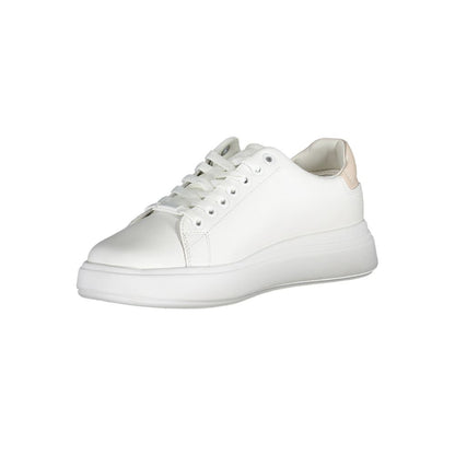 Baskets Calvin Klein femme en cuir blanc – CA-37315