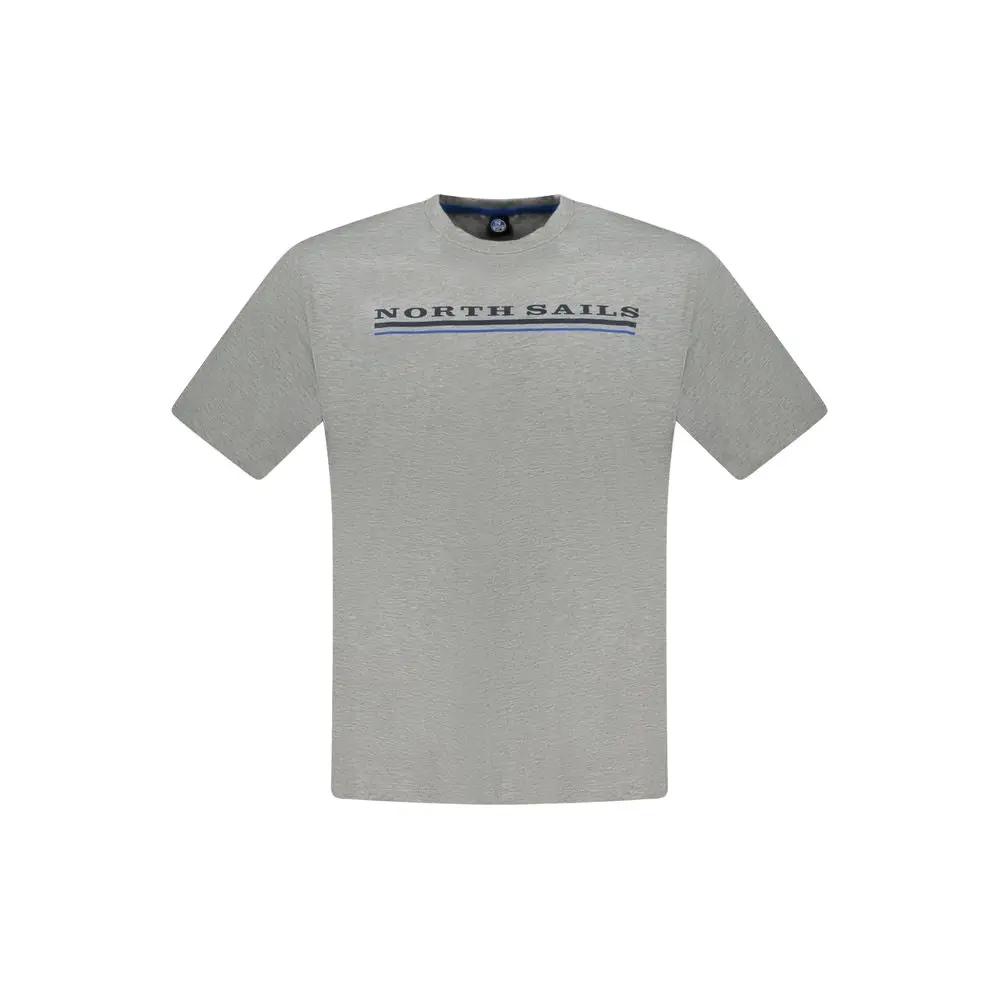 North Sails Grigio Cotton Men T-Shirt by North Sails