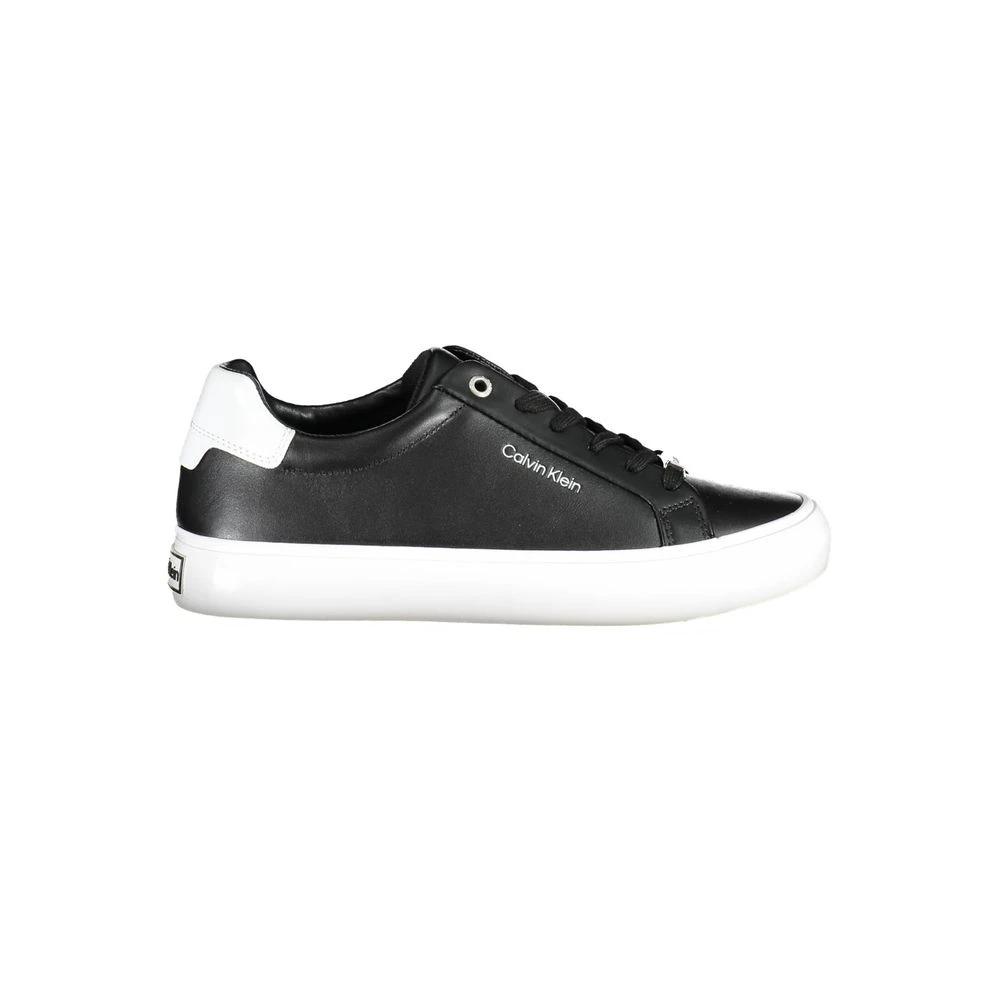 Calvin Klein Black Leather Women Sneaker by Calvin Klein