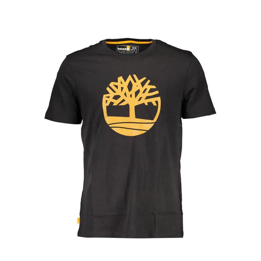 Timberland Black Organic Cotton Men T-Shirt by Timberland