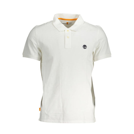 Timberland Bianco Cotton Men Polo Shirt