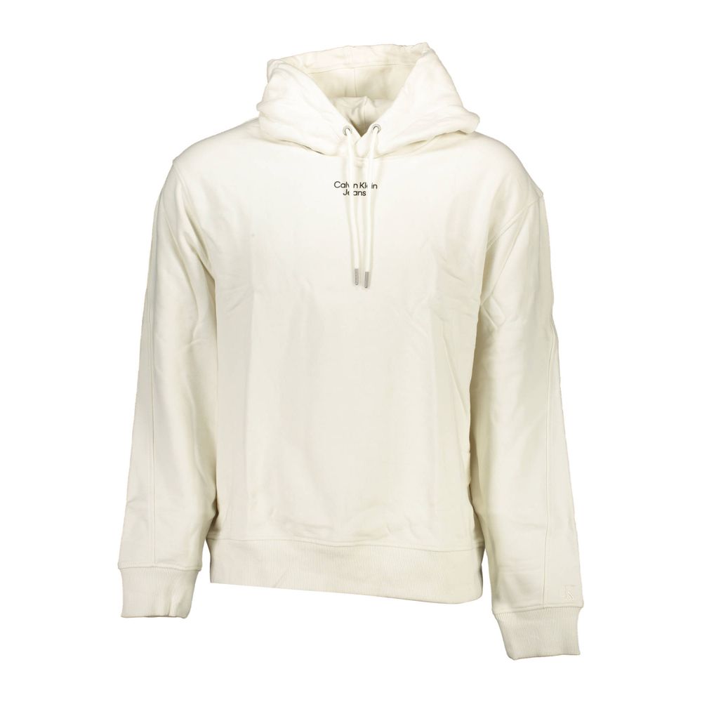 Sweat à capuche Calvin Klein homme en coton blanc – CA-18026