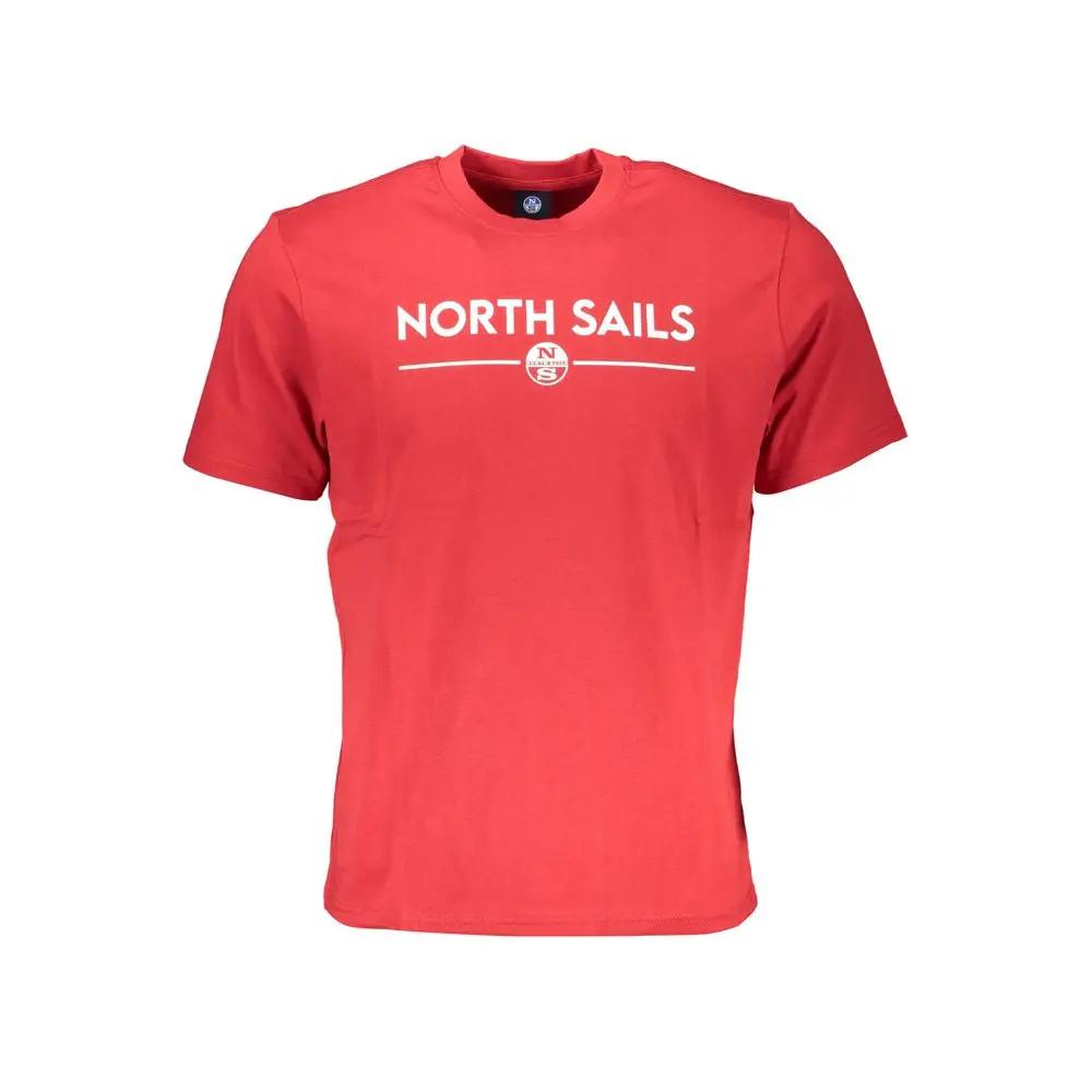 North Sails Rosso Cotton Men T-Shirt by North Sails