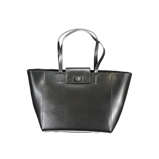 Calvin Klein Black Recycled Polyester Women Handbag by Calvin Klein