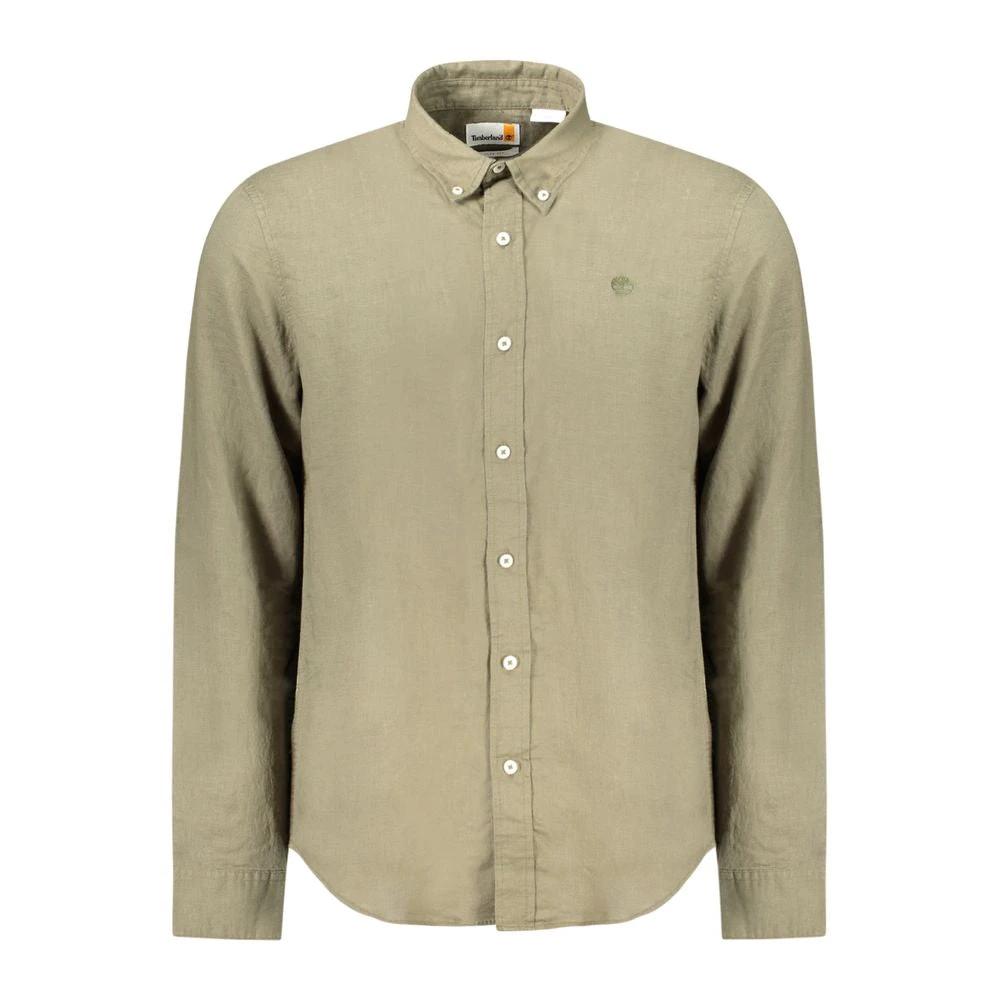 Timberland Verde Linen Men Shirt by Timberland