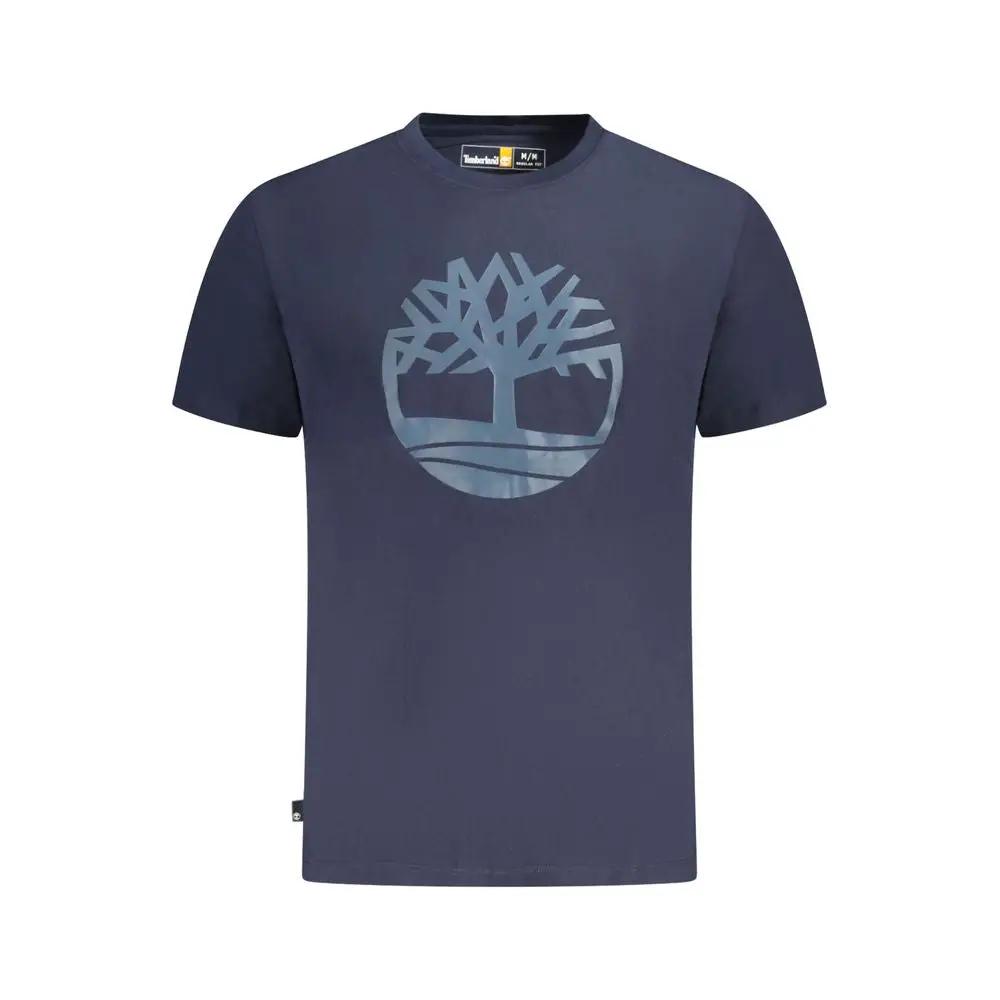 Timberland Blue Cotton Men T-Shirt by Timberland
