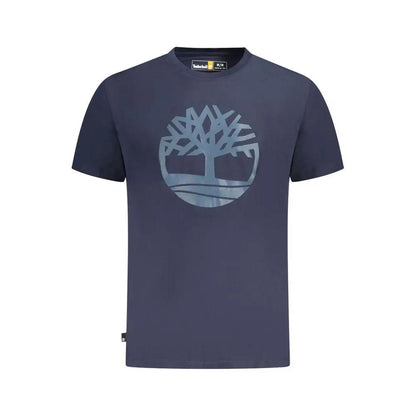 Timberland Blue Cotton Men T-Shirt by Timberland