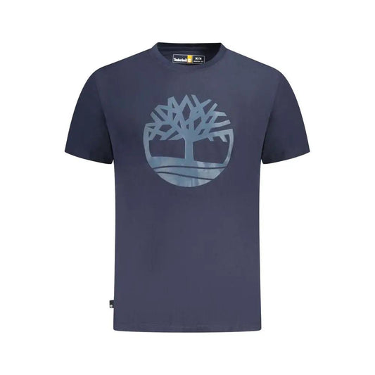 Timberland Blue Cotton Men T-Shirt by Timberland