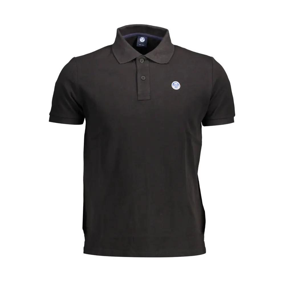 North Sails Black Cotton Men Polo Shirt by North Sails
