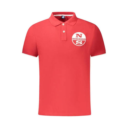 North Sails Red Cotton Men Polo by North Sails