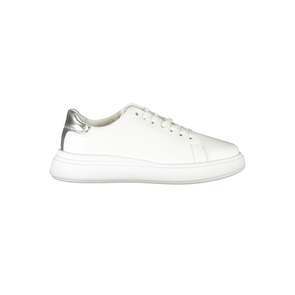 Baskets Calvin Klein femme en cuir blanc – CA-25091
