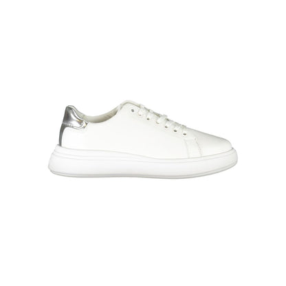 Baskets Calvin Klein femme en cuir blanc – CA-25091