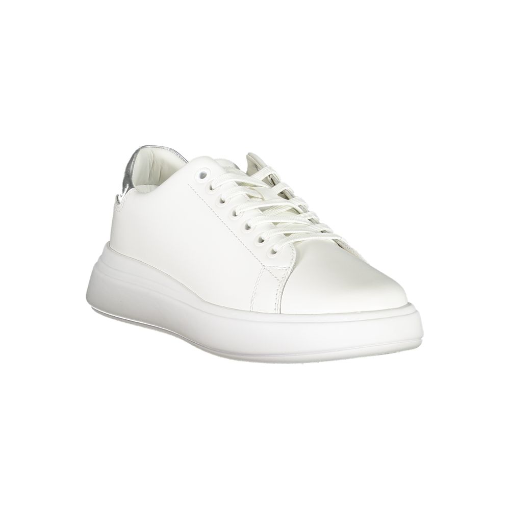 Baskets Calvin Klein femme en cuir blanc – CA-25091