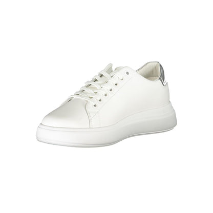 Baskets Calvin Klein femme en cuir blanc – CA-25091
