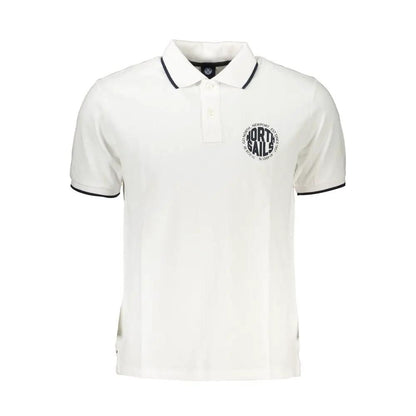 North Sails White Cotton Men Polo by North Sails