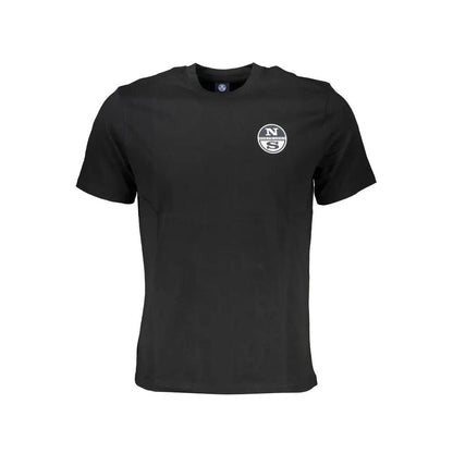 North Sails Black Cotton Men T-Shirt by North Sails