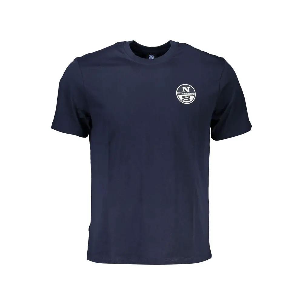 North Sails Blu Cotton Men T-Shirt by North Sails