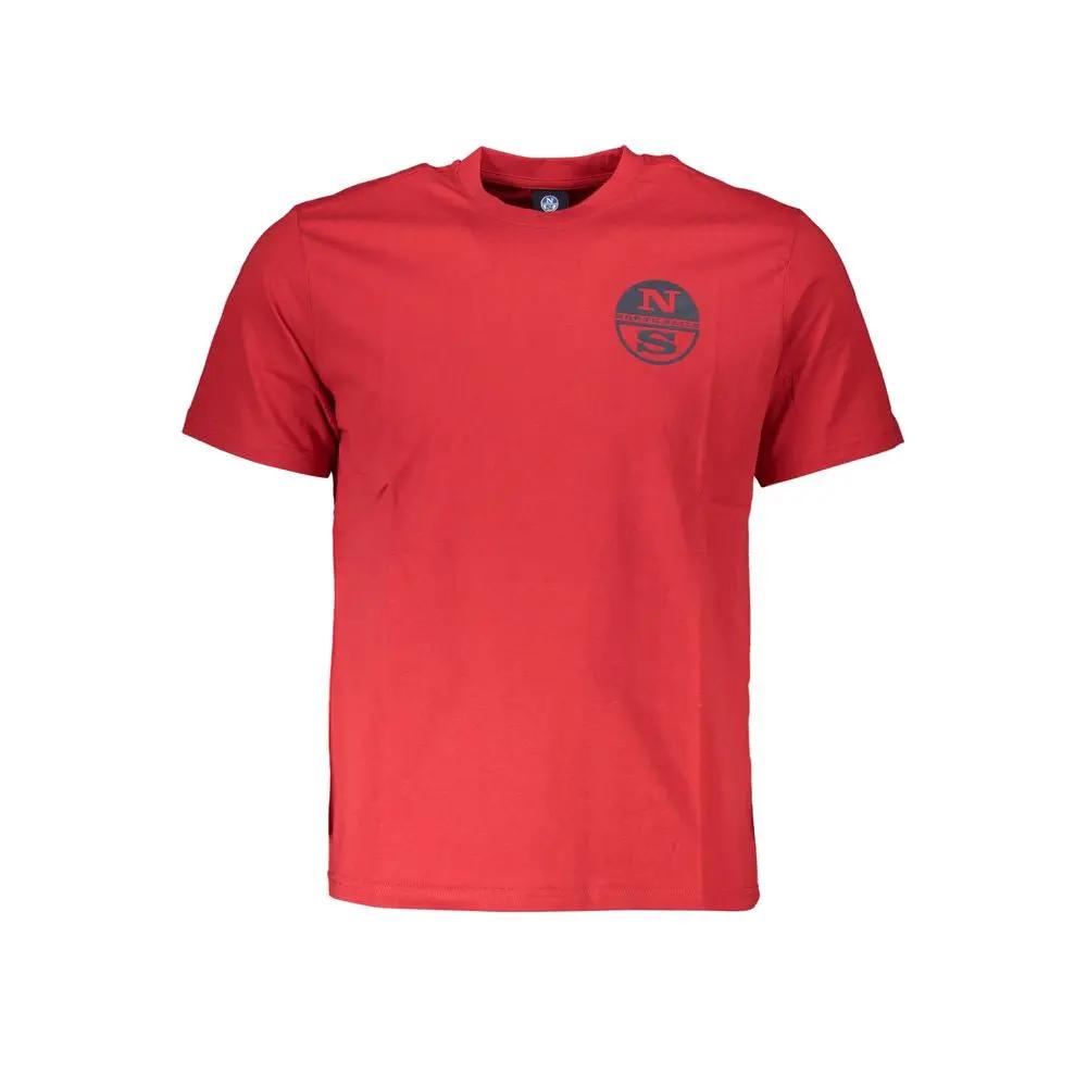 North Sails Rosso Cotton Men T-Shirt by North Sails