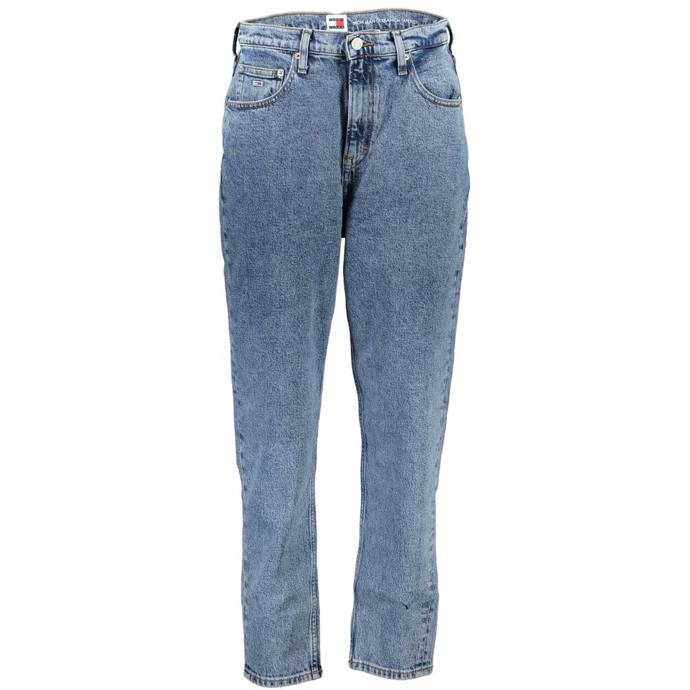 Mom jean Tommy Hilfiger femme taille ultra-haute en coton bleu – TO-29350