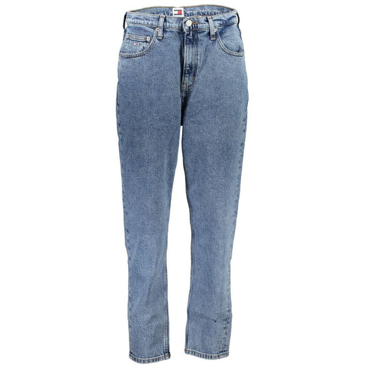Mom jean Tommy Hilfiger femme taille ultra-haute en coton bleu – TO-29350