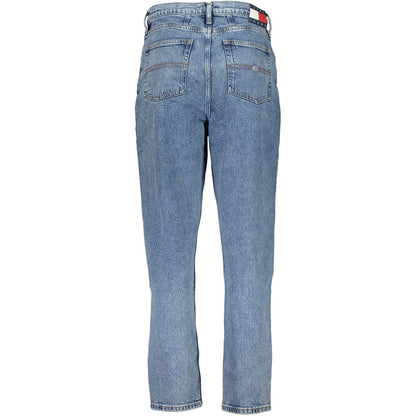 Mom jean Tommy Hilfiger femme taille ultra-haute en coton bleu – TO-29350