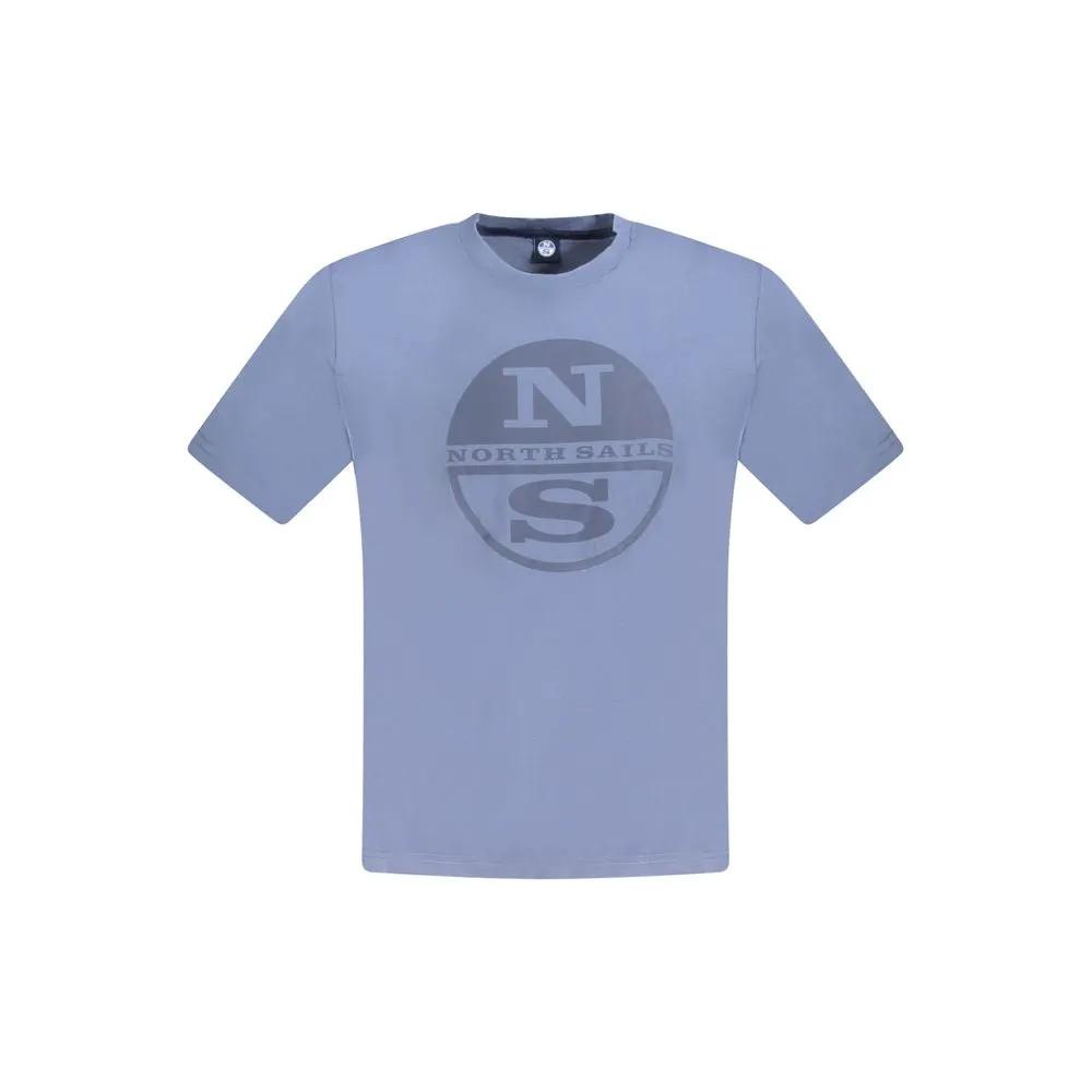 North Sails Blue Cotton Men T-Shirt by North Sails