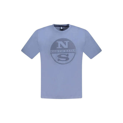 North Sails Blue Cotton Men T-Shirt by North Sails