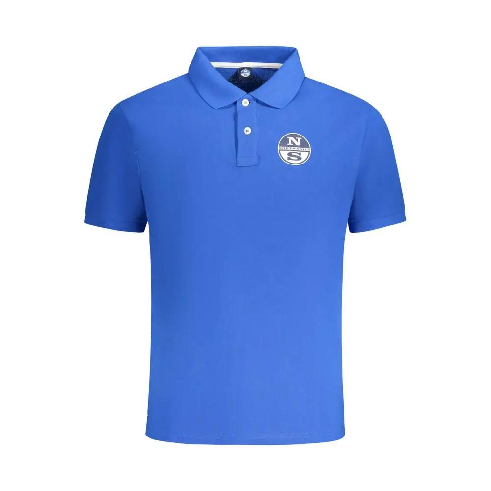 North Sails Blue Cotton Men Polo by North Sails