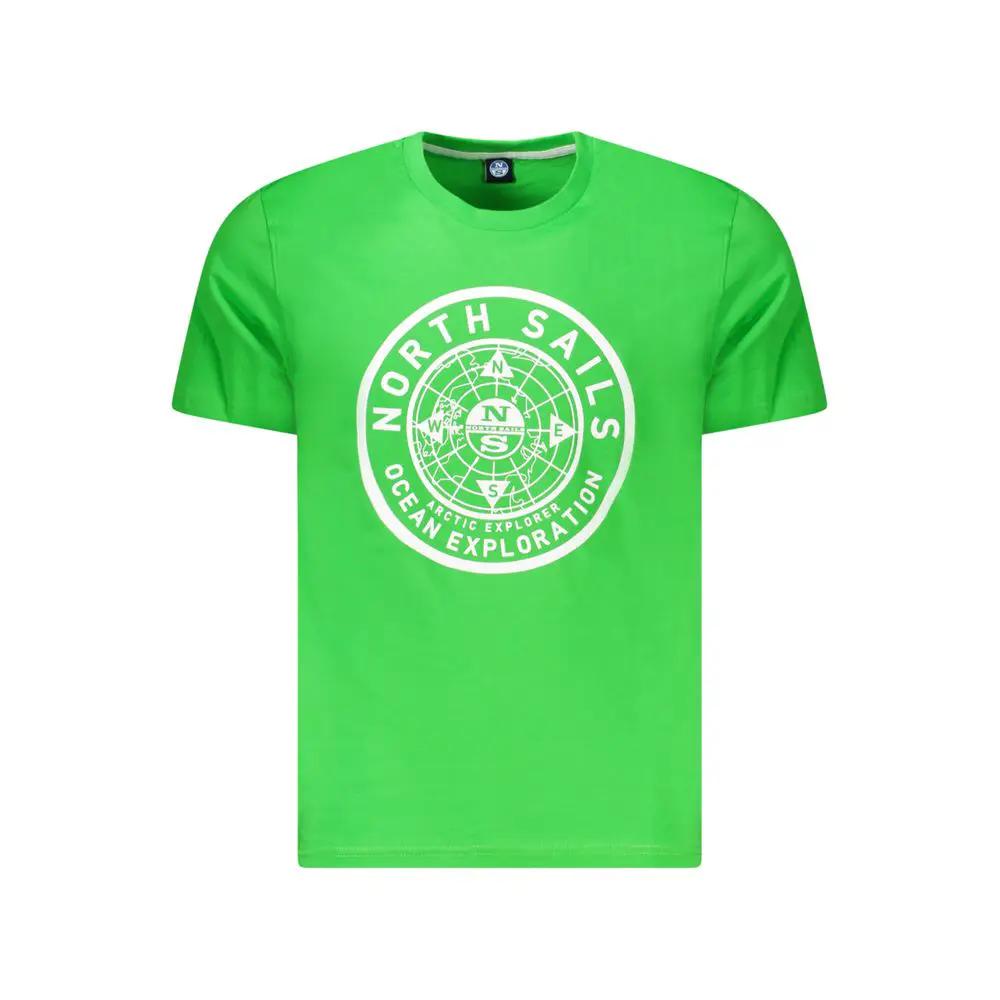 North Sails Verde Cotton Men T-Shirt by North Sails