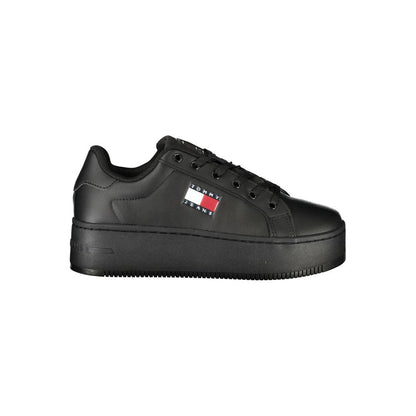 Tommy Hilfiger Black Polyurethane Women's Sneaker by Tommy Hilfiger
