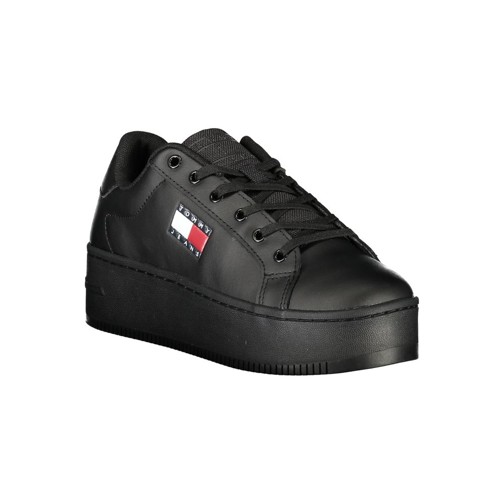 Tommy Hilfiger Black Polyurethane Women's Sneaker by Tommy Hilfiger