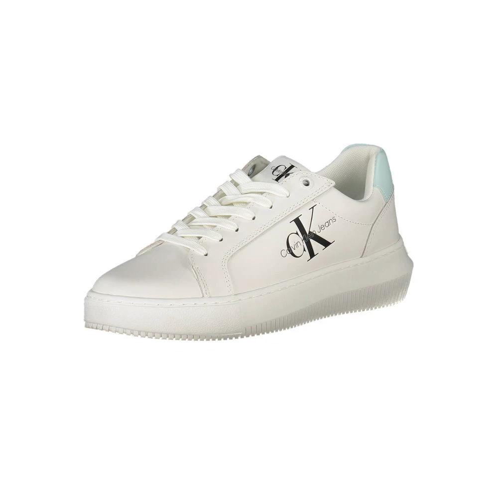 Calvin Klein Bianco Leather Women Sneaker by Calvin Klein