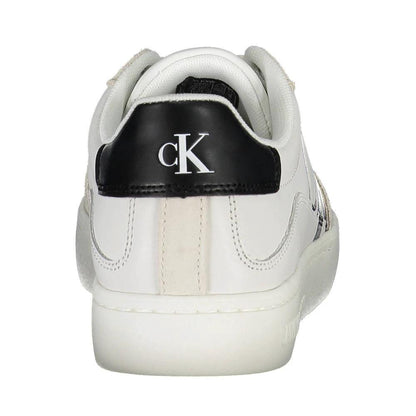Calvin Klein White Leather Women Sneaker by Calvin Klein