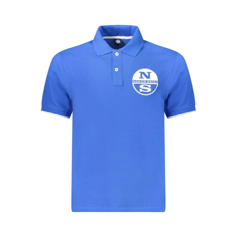 North Sails Blue Cotton Men Polo by North Sails