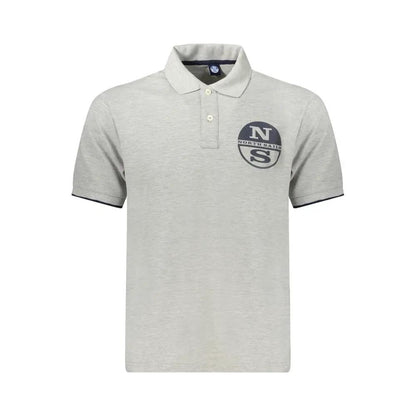 North Sails Grigio Cotton Men Polo by North Sails