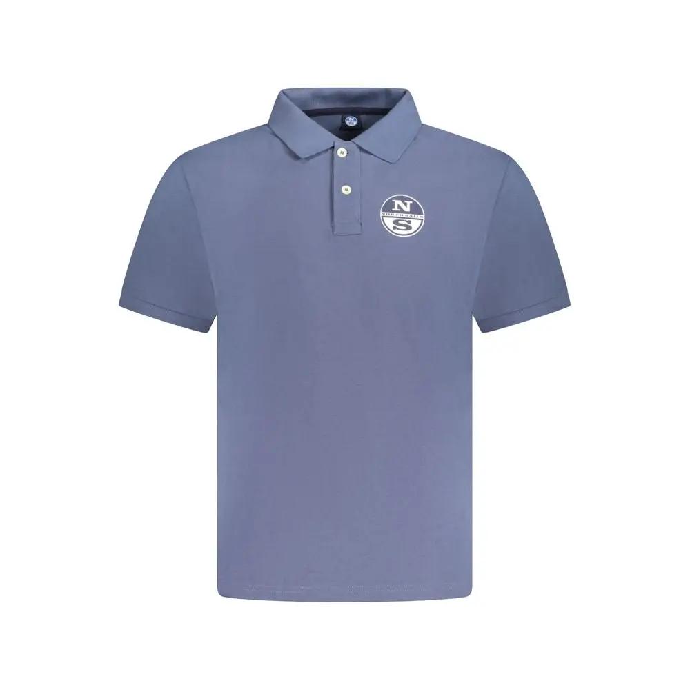 North Sails Blue Cotton Men Polo by North Sails