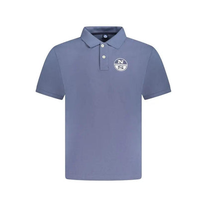 North Sails Blue Cotton Men Polo by North Sails