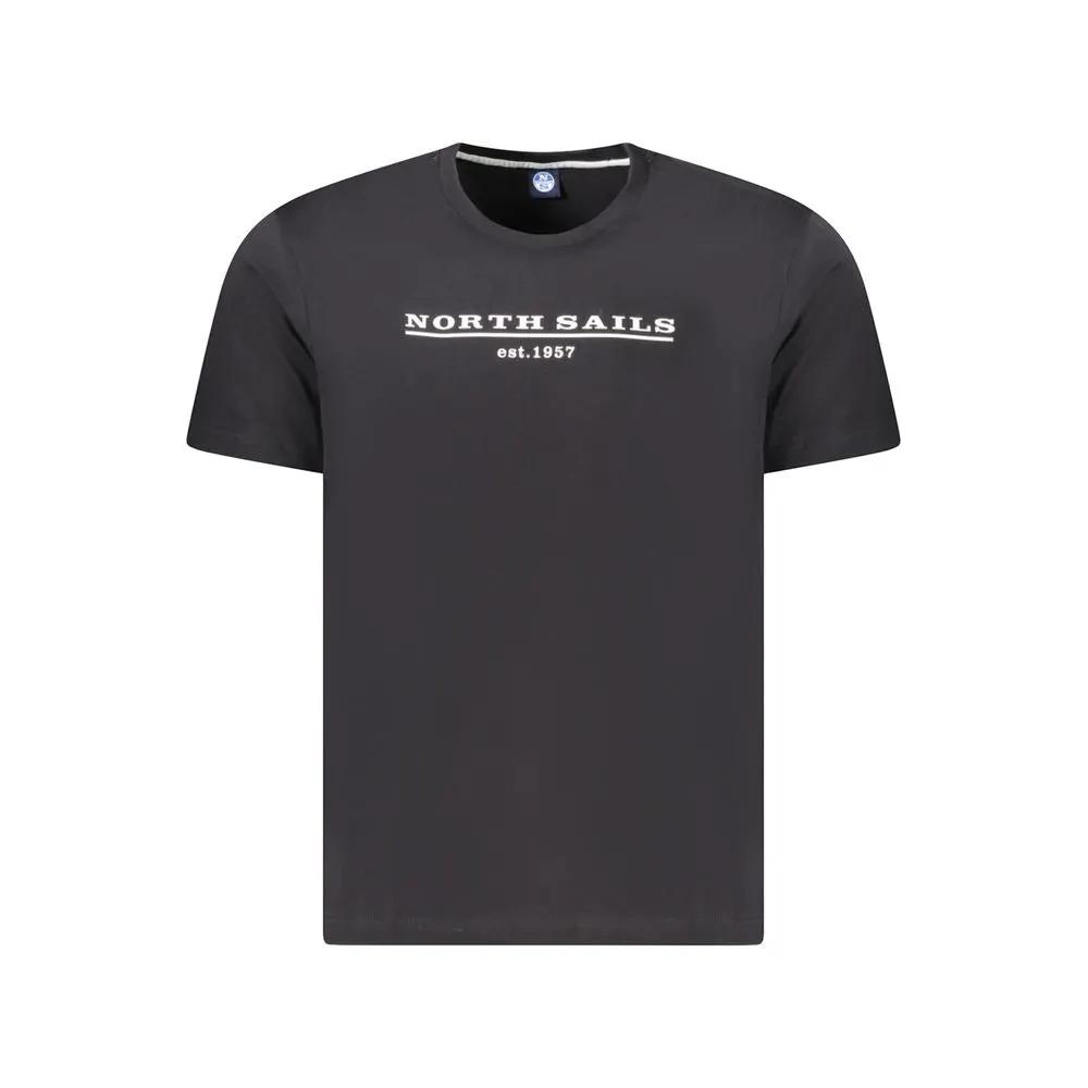 North Sails Black Cotton Men's T-Shirt by North Sails