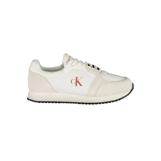 Calvin Klein White Polyurethane Men Sneaker