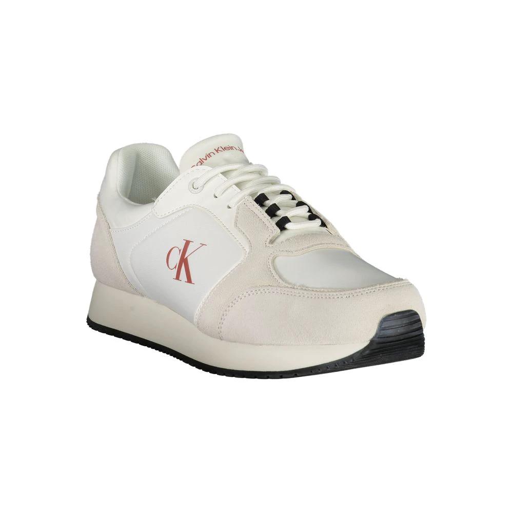 Calvin Klein White Polyurethane Men Sneaker by Calvin Klein