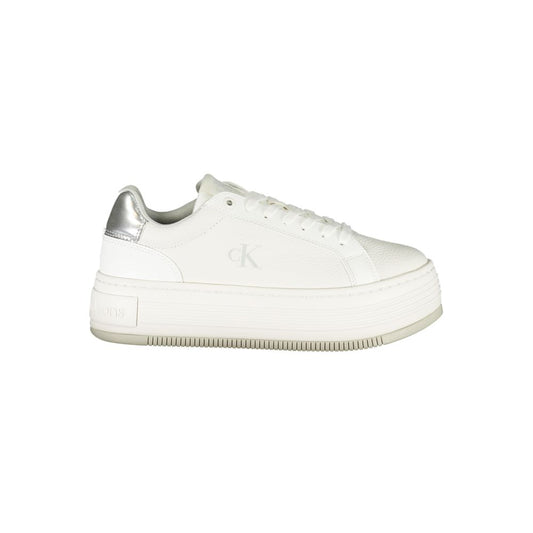 Calvin Klein Bianco Leather Women Sneaker by Calvin Klein