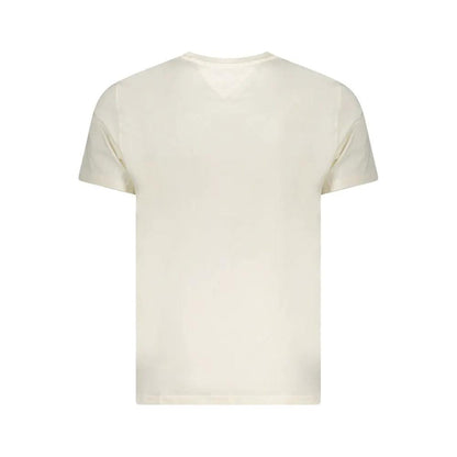 Tommy Hilfiger Beige Cotton Men T-Shirt by Tommy Hilfiger