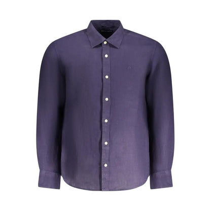 North Sails Blu Linen Men Shirt by North Sails