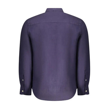 North Sails Blu Linen Men Shirt by North Sails