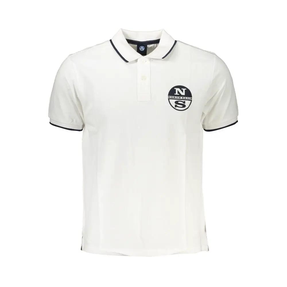 North Sails White Cotton Men's Polo Shirt by North Sails