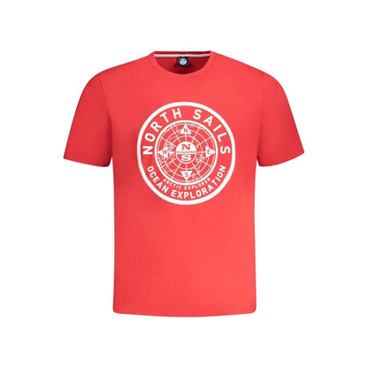North Sails Red Cotton Men T-Shirt by North Sails
