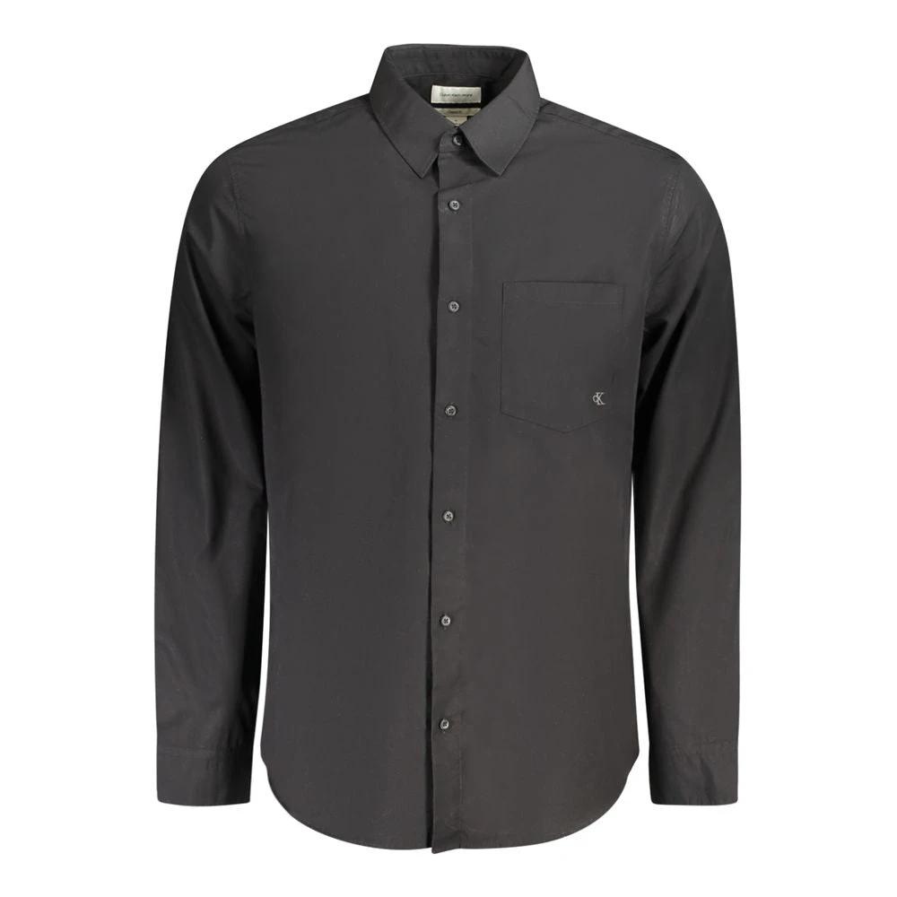 Calvin Klein Black Cotton Men's Shirt by Calvin Klein