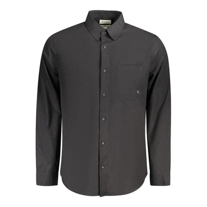 Calvin Klein Black Cotton Men's Shirt by Calvin Klein