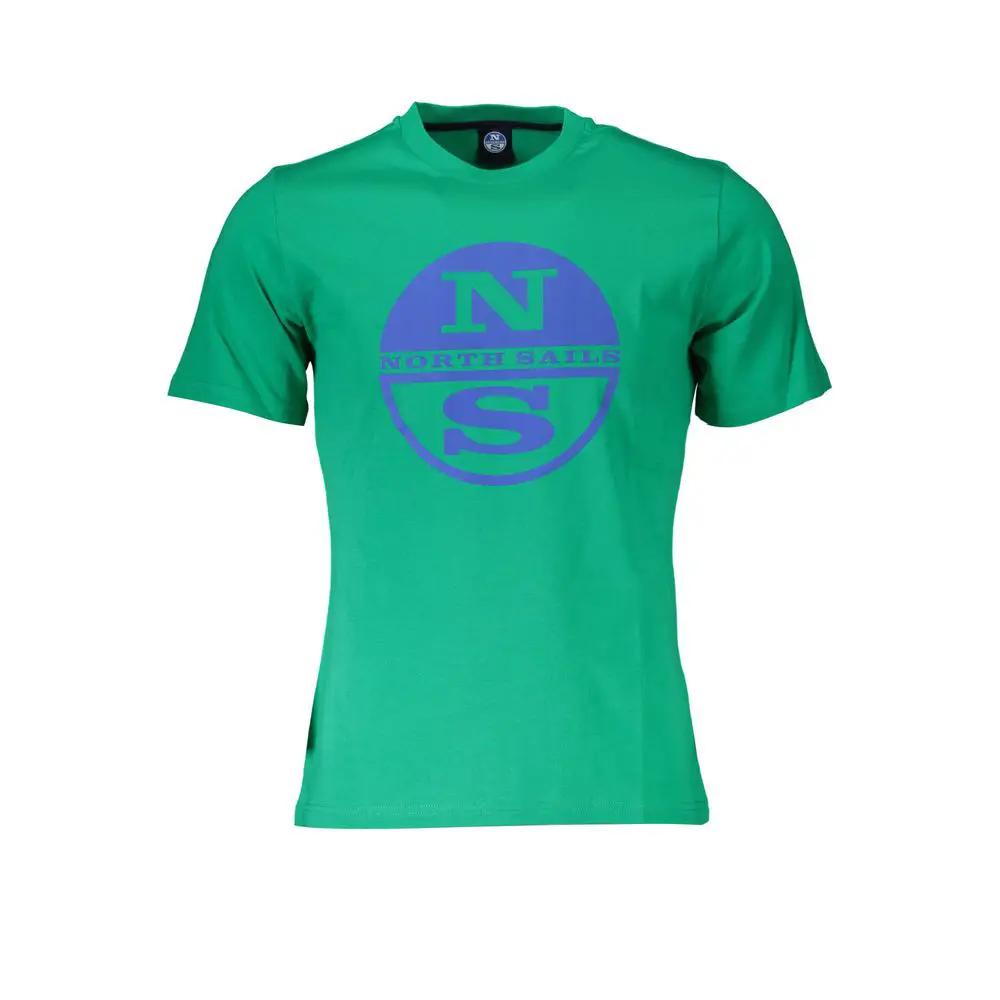 North Sails Green Cotton Men T-Shirt by North Sails